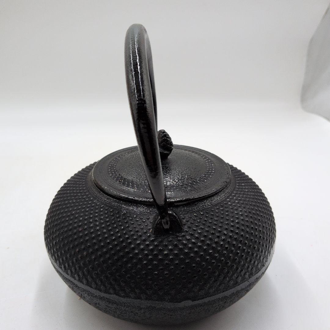 bM159T 南部鉄器 南部鉄瓶 鍋元 算玉アラレ 1.5L 鉄瓶