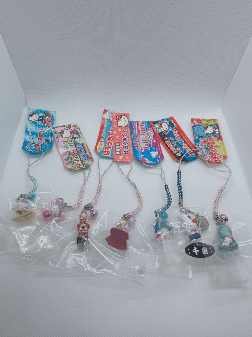 ハローキティ ご当地キティストラップ 7個セット【大阪奈良京都】
