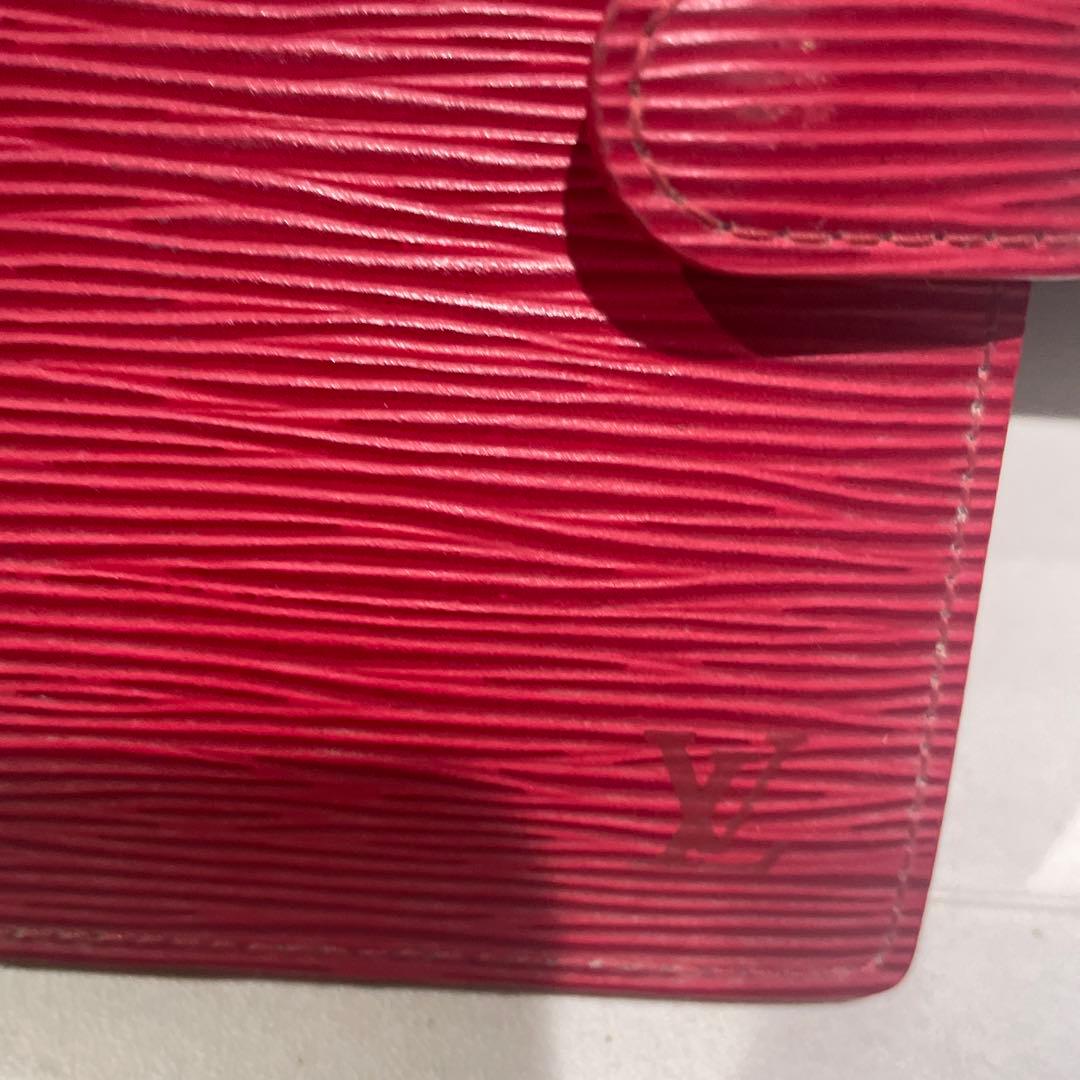 LV Louis Vuitton 手帳 レッド エピ