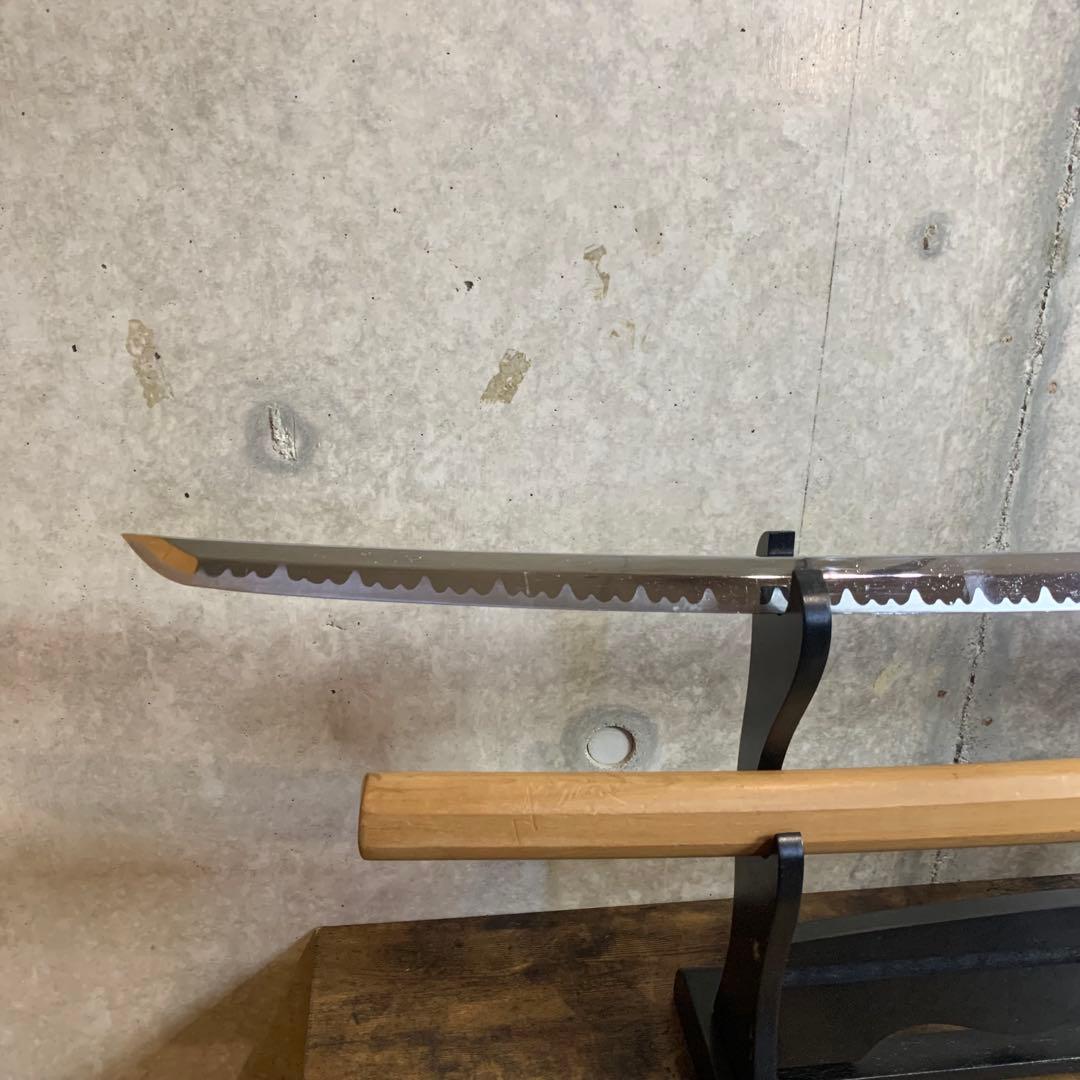 【模造刀】白鞘 太刀 直刃 全長98センチ 高級