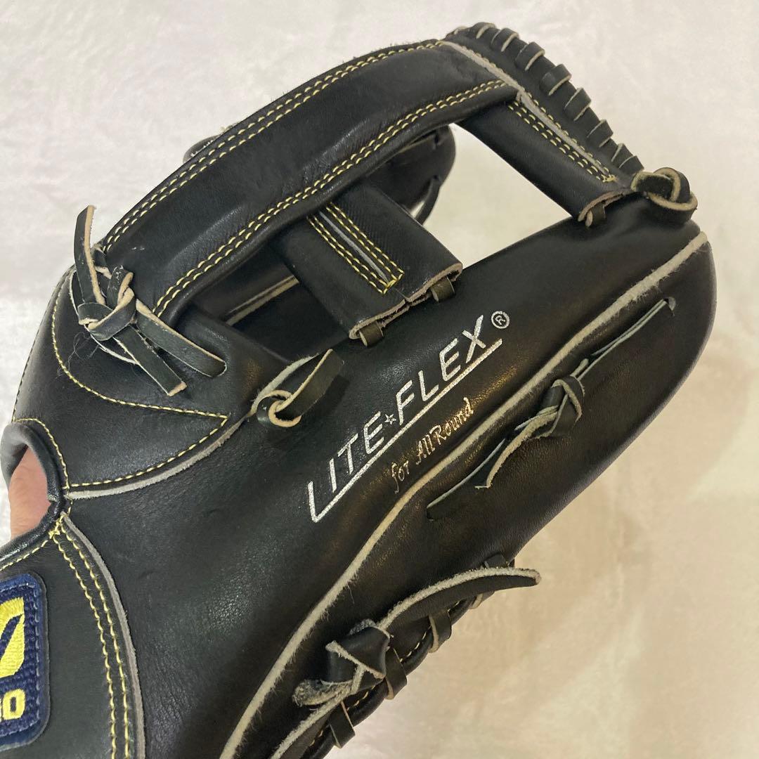 【美品】旧ロゴ ミズノMizuno 軟式 グローブ 右投げ LITE FLEX