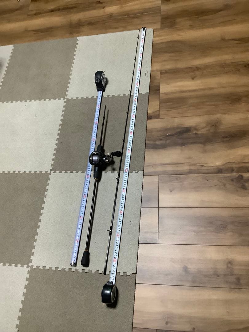 ダイワ　シマノ　CRUZY ベイトリール ロッド付き 約2.1m 竿とリール
