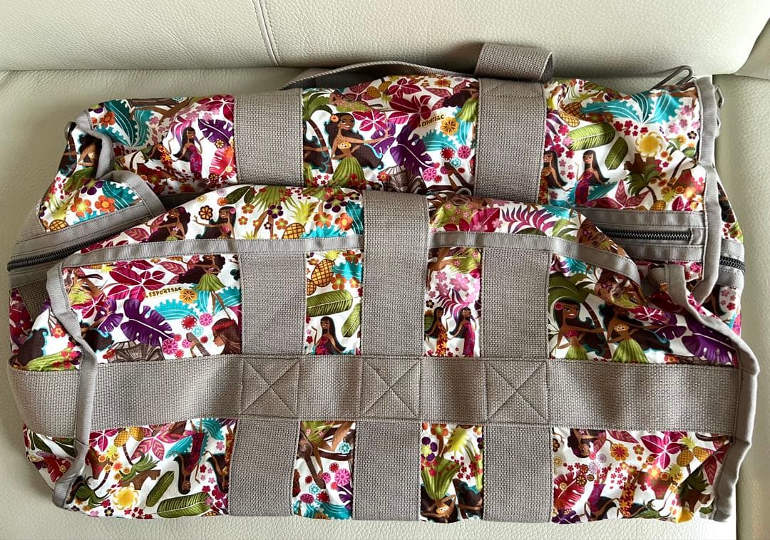 【新品未使用】レスポ　ハワイ限定フラガール　ラージウィークエンダー＆ポーチ