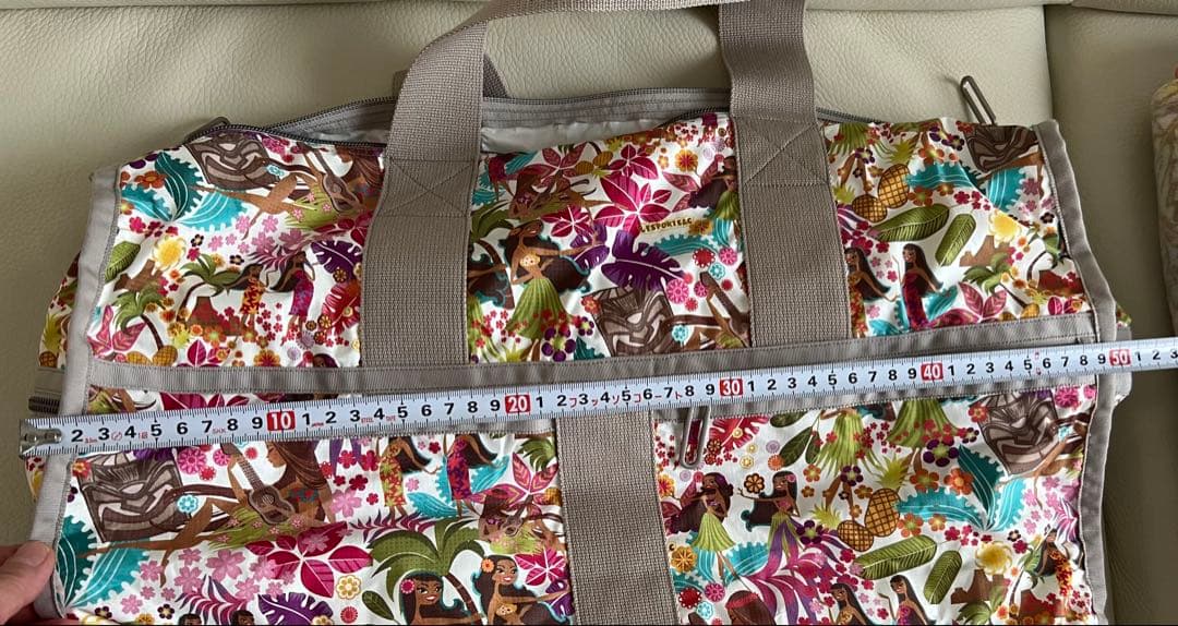 【新品未使用】レスポ　ハワイ限定フラガール　ラージウィークエンダー＆ポーチ