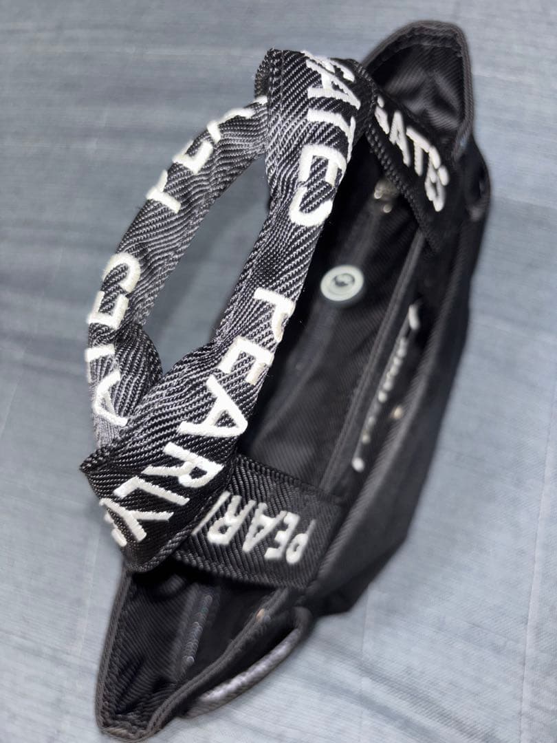 （美品）パーリーゲイツ 、原英莉花コラボ、限定デザイン、カートバッグ、ブラック色