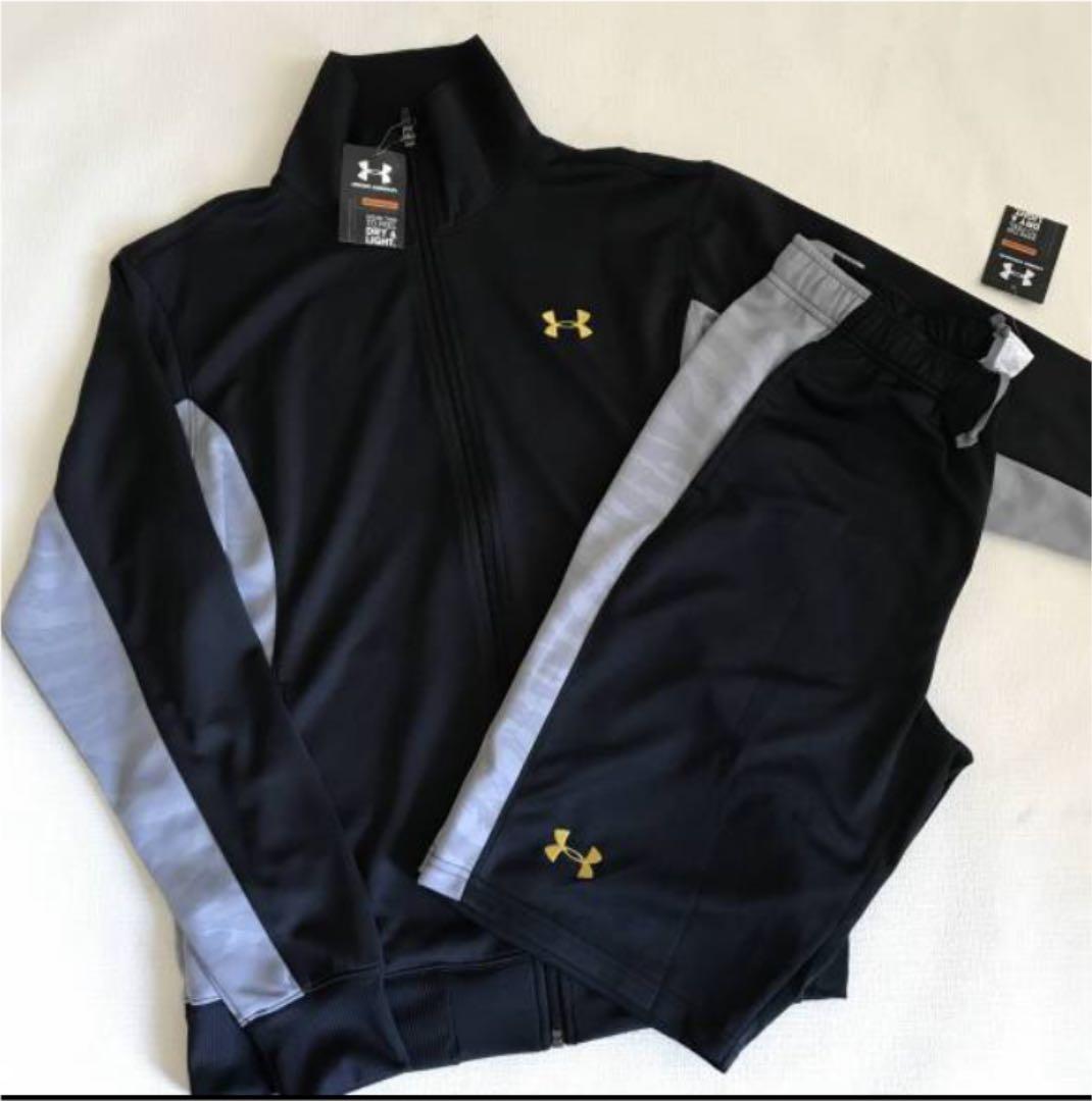 新品【アンダーアーマー】ジャージ　上下セット　トレーニングウエア　メンズ　LG