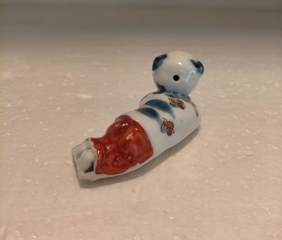 江戸時代　柿右衛門　唐子形笛　江戸時代中期の型1個、後期型1個　伊万里焼　有田焼