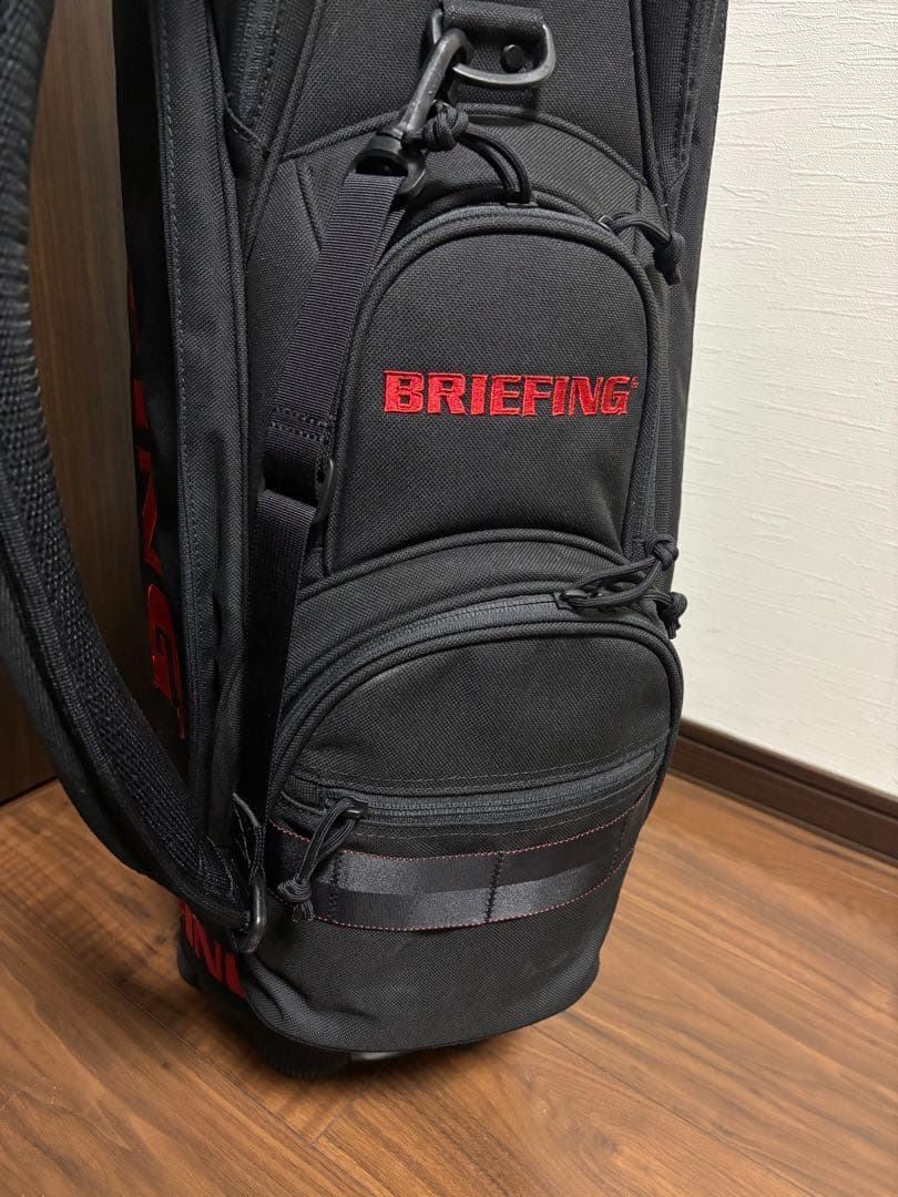 ブリーフィング CR-5 #03 キャディバッグ ブラック　レッド　ゴルフバッグ