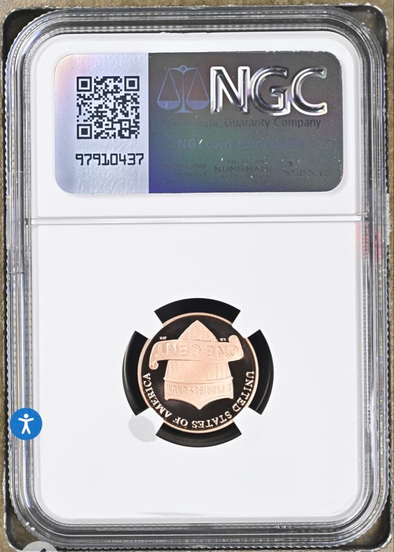 【希少・最高鑑定】2025年 1セント Sミント NGC鑑定 PF70