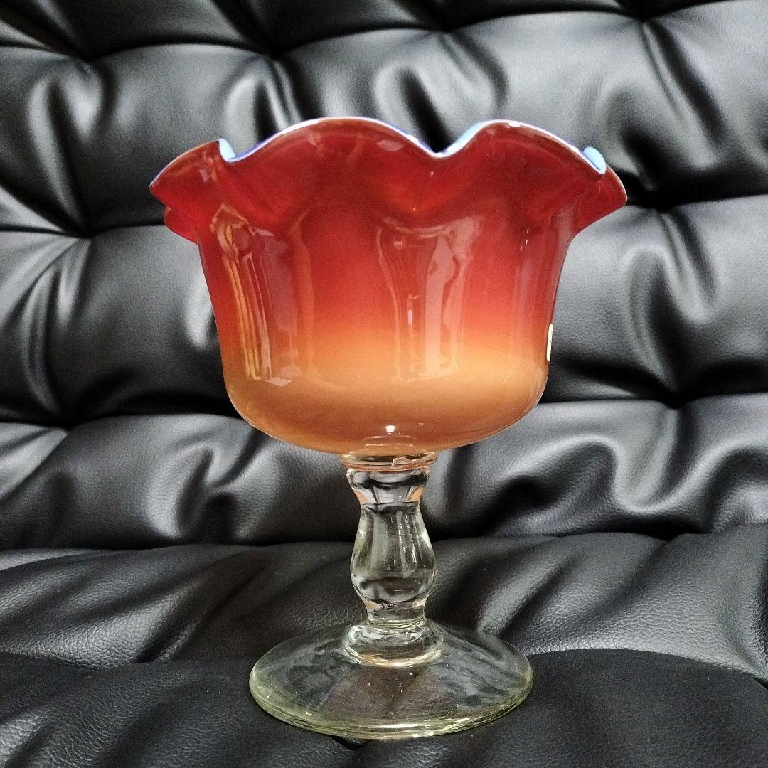 アンティーク 特大 ガラスカップ 氷コップ