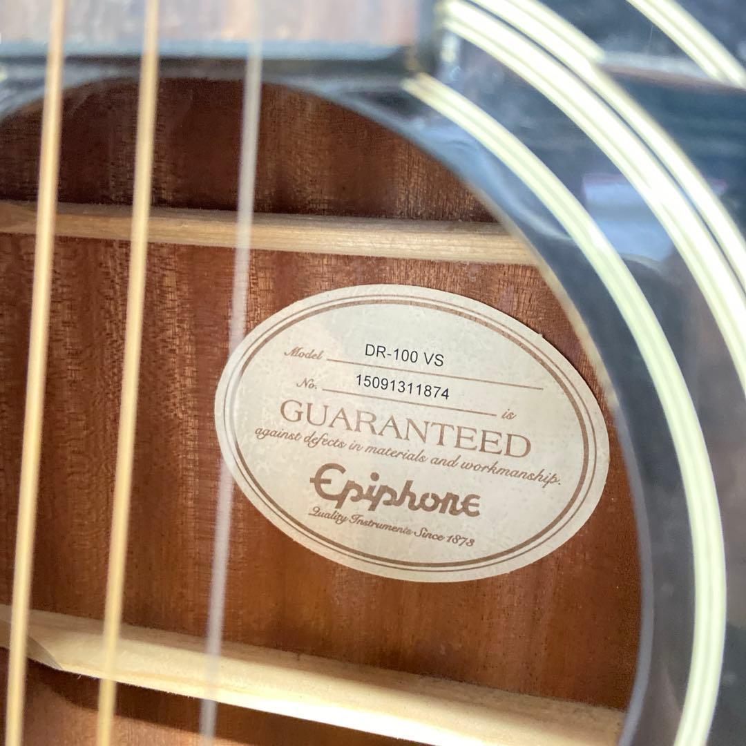 Epiphone DR-100 エピフォン　アコースティックギター　ケース付