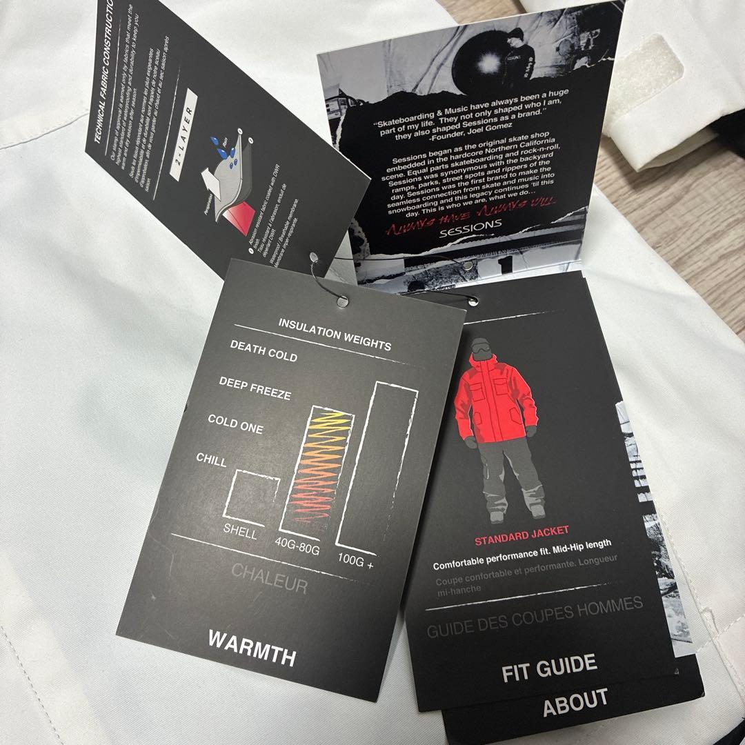 未使用 SESSIONS セッションズ スノーボードウェア ジャケット L