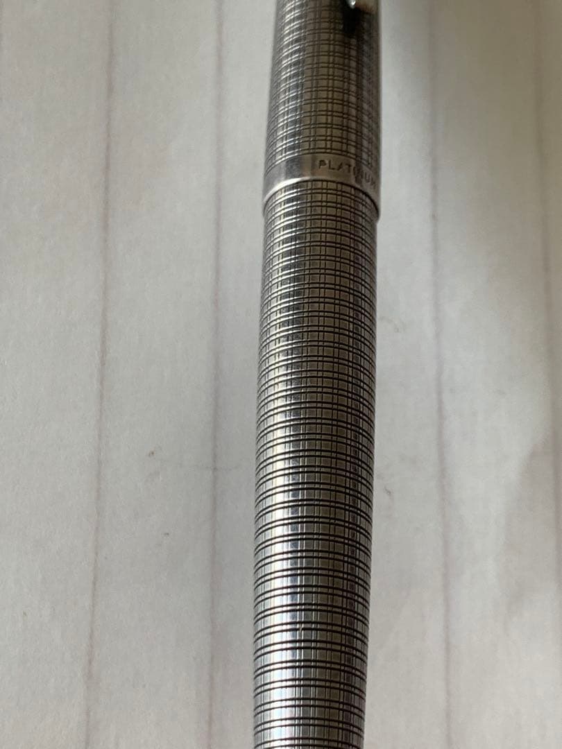 プラチナ シルバー 万年筆 18K WG