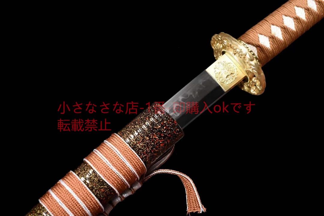 『仏魔』T10覆土焼刃風葉紋侍刀  古兵器 武具 刀装具 日本刀 模造刀 居合刀