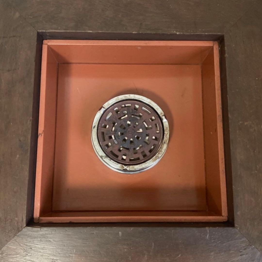 日立 電気火鉢 コンロ ストーブ 座卓 木製 関西 縁付き 昭和レトロ 難有り