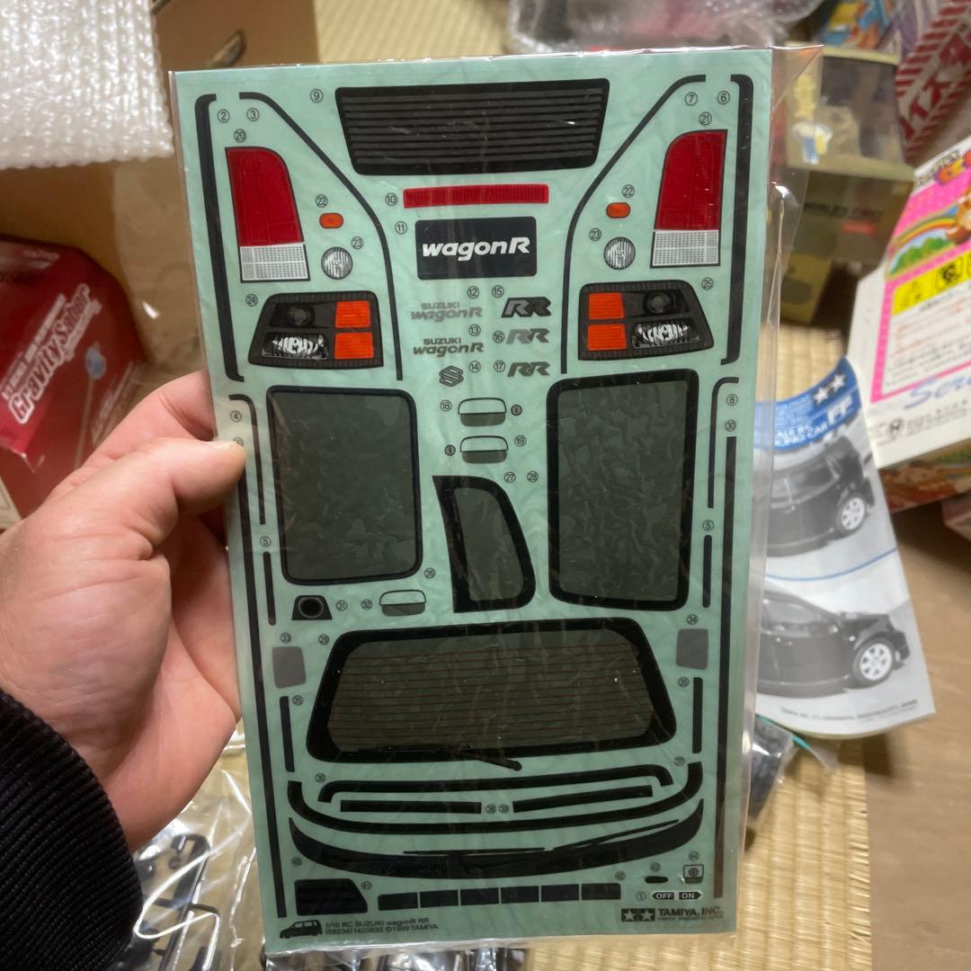 タミヤ 1/10 電動RC F.F.レーシングカー　スズキワゴンR RR