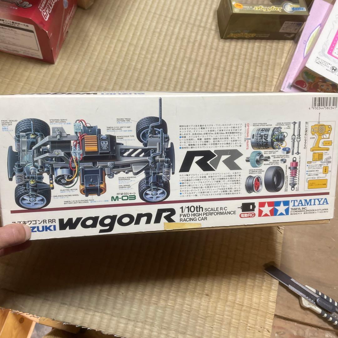 タミヤ 1/10 電動RC F.F.レーシングカー　スズキワゴンR RR