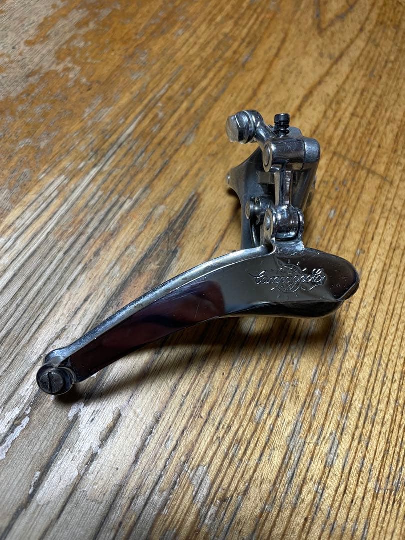 Campagnolo レコードフロントディレイラー60年代　鉄アームアウター受け