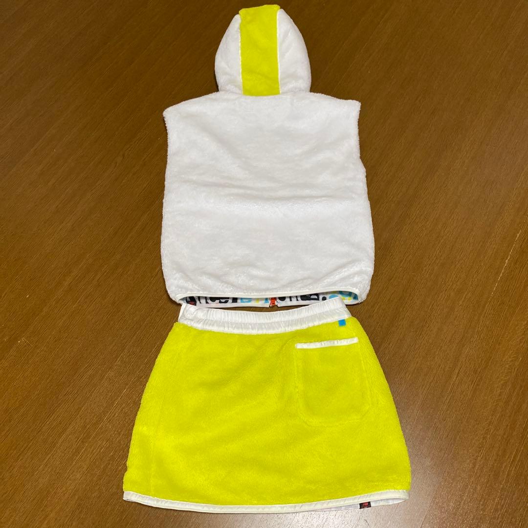 ニューバランス　ゴルフ　中綿　セットアップ　総柄　ボア　リバーシブル　Ｓ　極美品