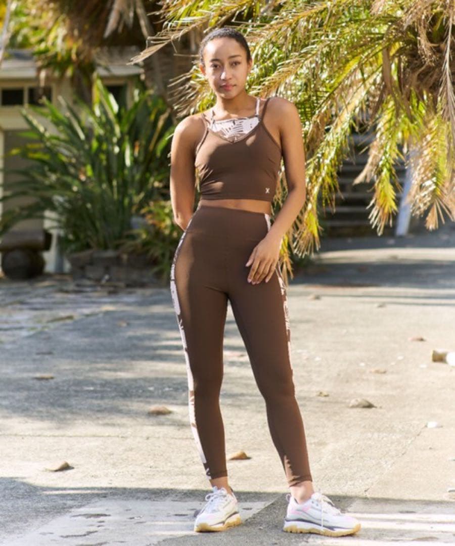 ハーレー 新品紙タグ付き⭐️2点セット❗️パネルレギンス＆アシンメトリーブラ水陸両用