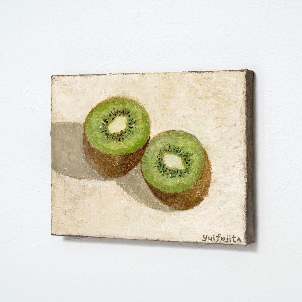 油彩画　キウイの静物