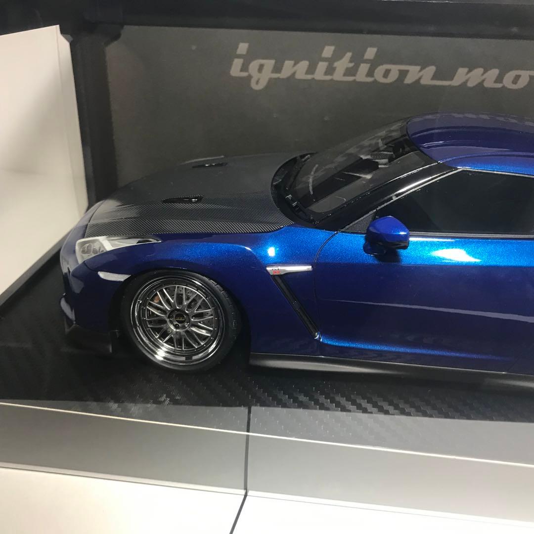 イグニッションモデル 1/18 日産 GT-R (R35) IG1758 ブルー