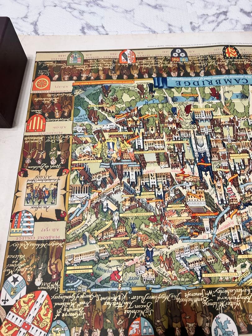 ケンブリッジ ヴィンテージ 絵地図 地図 ポスター