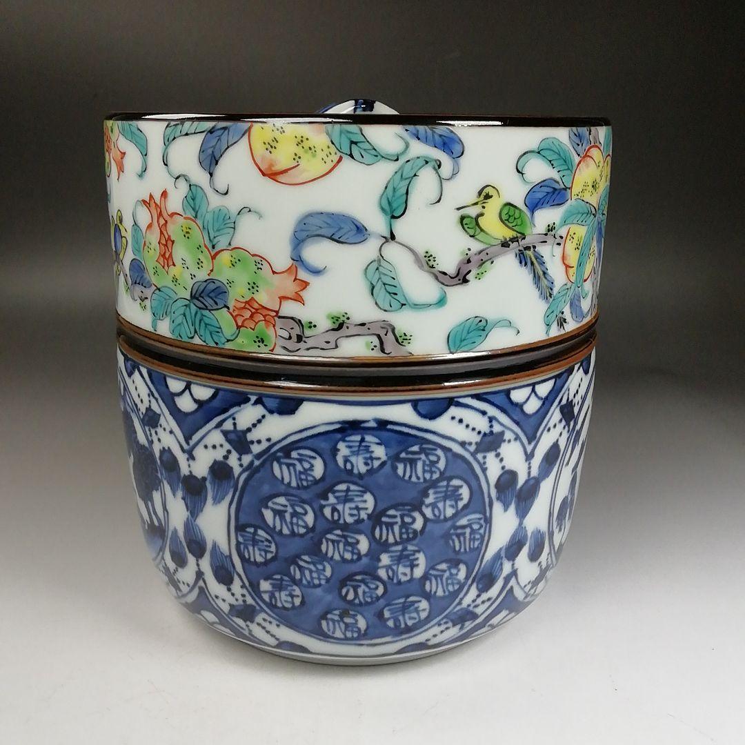 Ｗ１５５　水指　『彩瓷　水指』『平安　玉堂 造』　共箱　茶道具