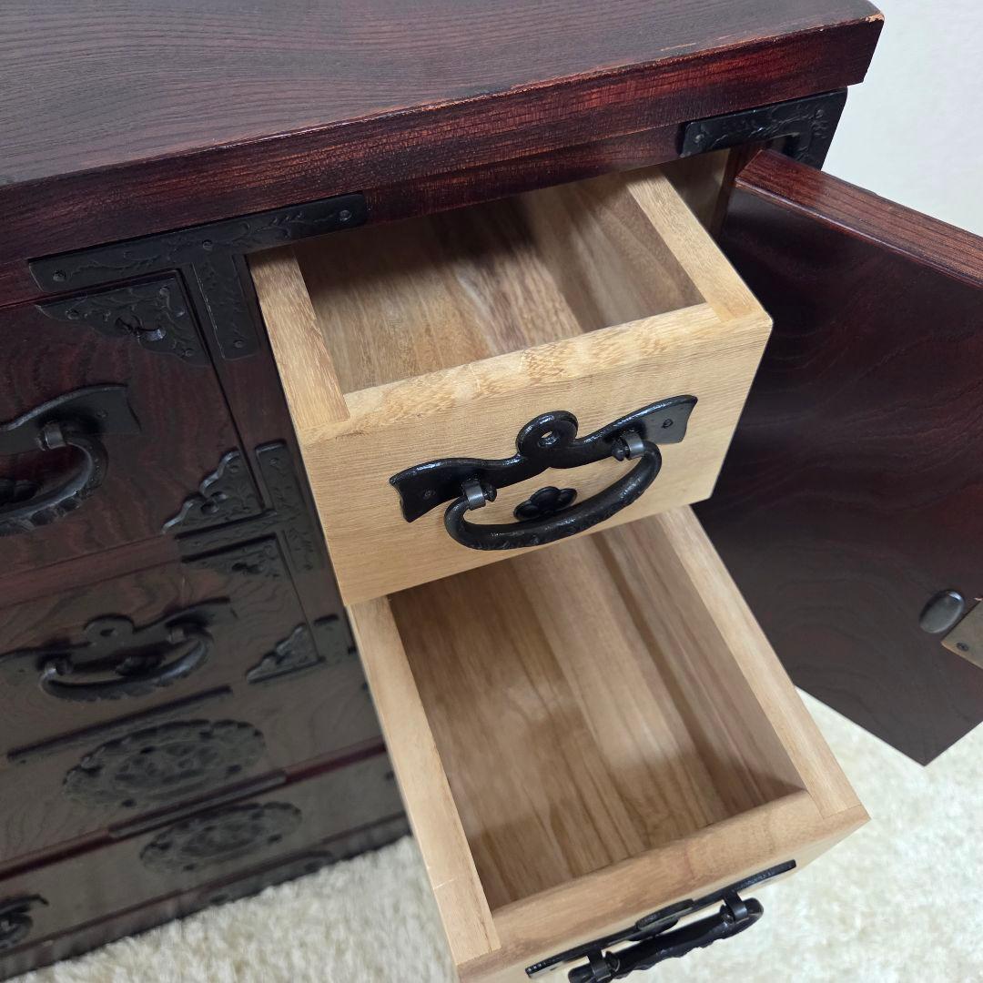 美品✨岩谷堂箪笥 整理箪笥 4段6杯 和箪笥 レトロ チェスト タンス 伝統民芸