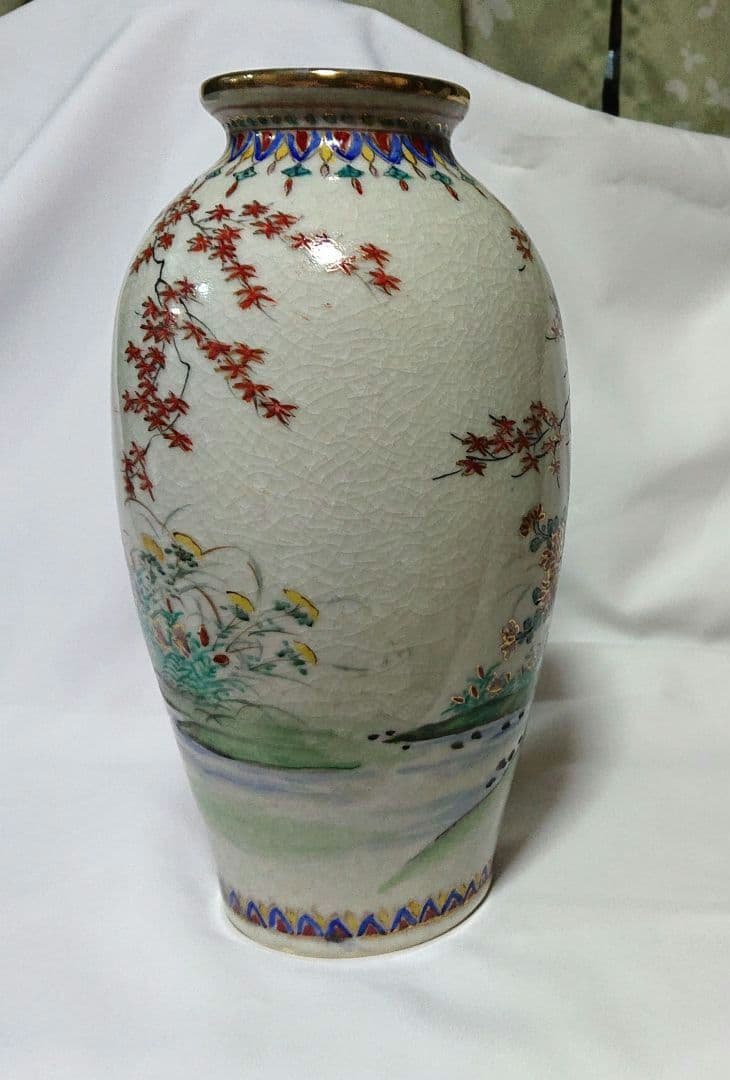 薩摩焼壽官の花瓶 T148