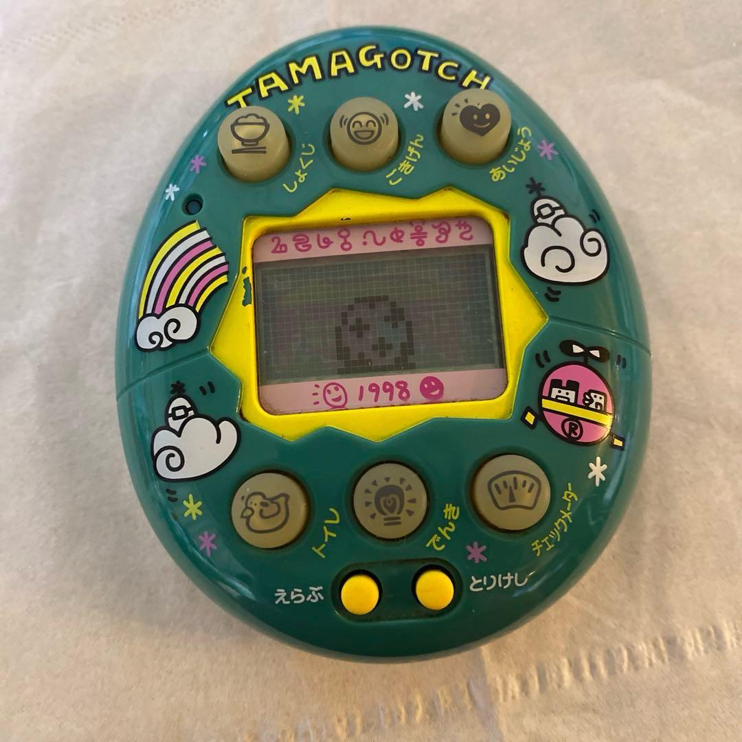 【ジャンク品】やさしいたまごっち　緑　グリーン　たまごっち　平成レトロ