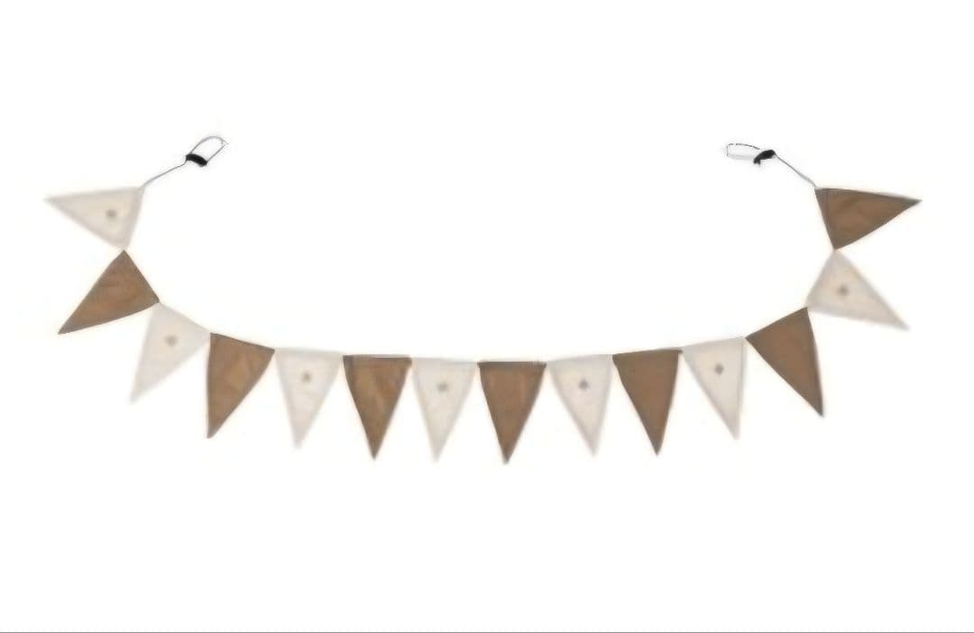 スノーピーク フラッグガーランド(カーキ＆アイボリー) UG-441