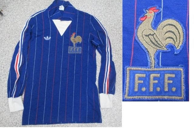 80-82年当時物フランス代表長袖ユニフォームadidasアディダス