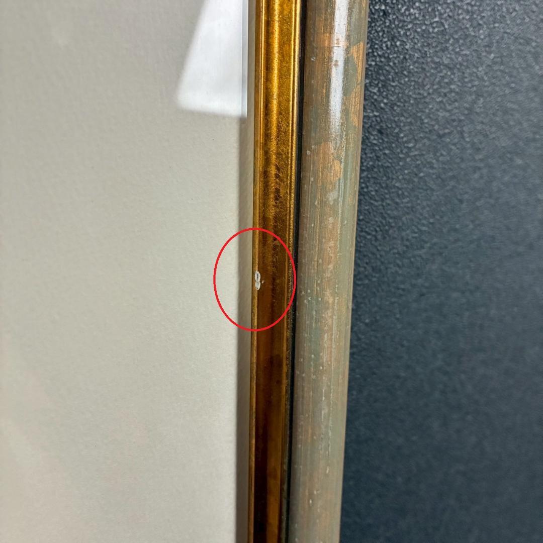 美品 牧野宗則「嬉しくて」木版画 1998年制作 直筆サイン入 オリジナル額装