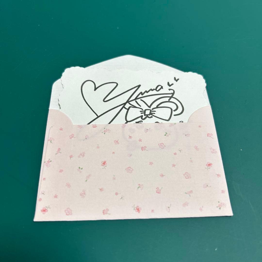 秋山由奈 20周年コンサート【公約のサイン入りメッセージカード】 AKB48