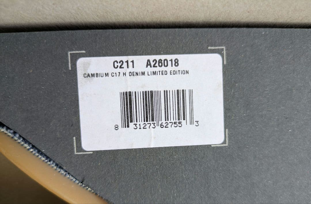 【新品・希少】BROOKS サドル Cambium Denimサドル