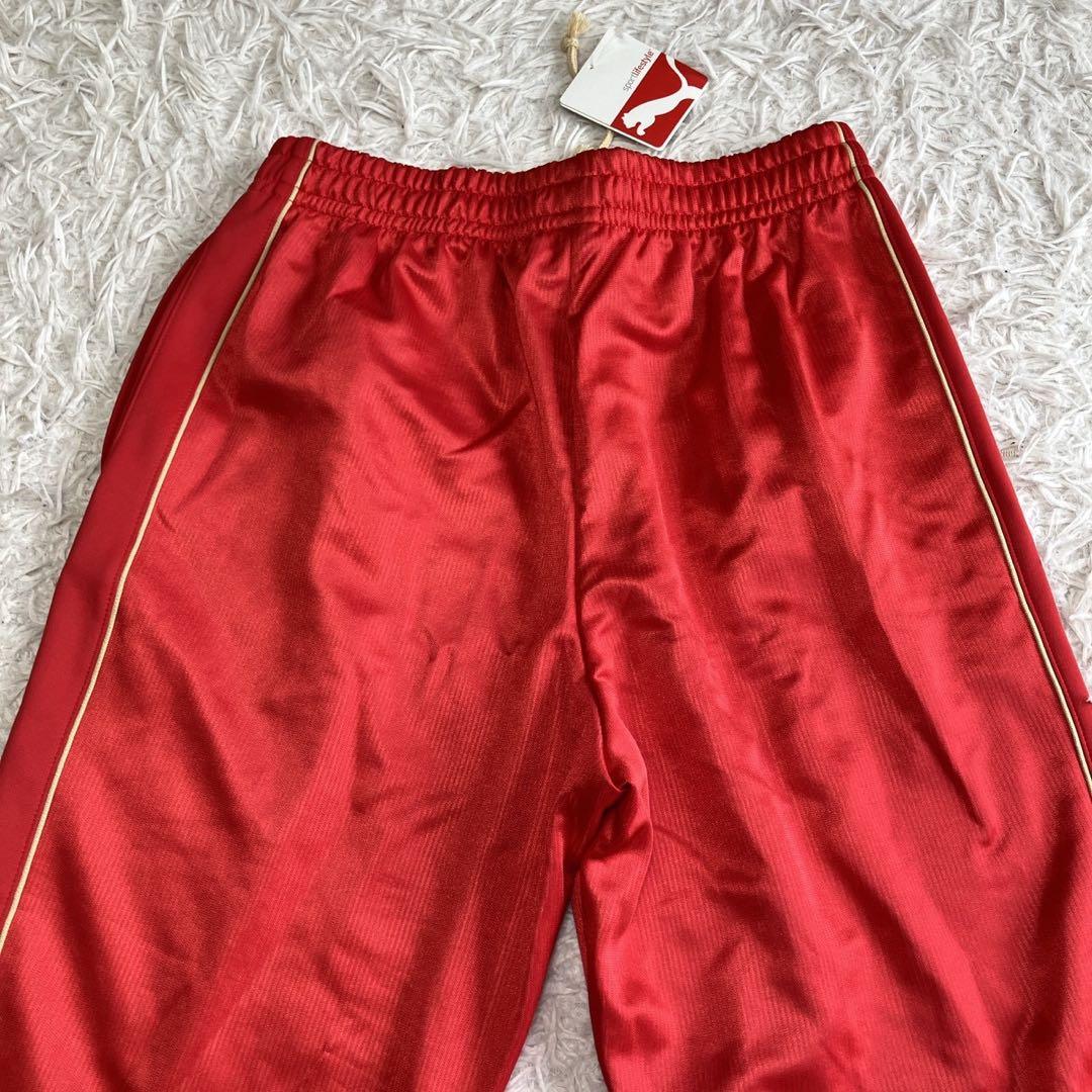 ◎新品タグ付き プーマ L レッド×ゴールド トラックジャケット パンツ