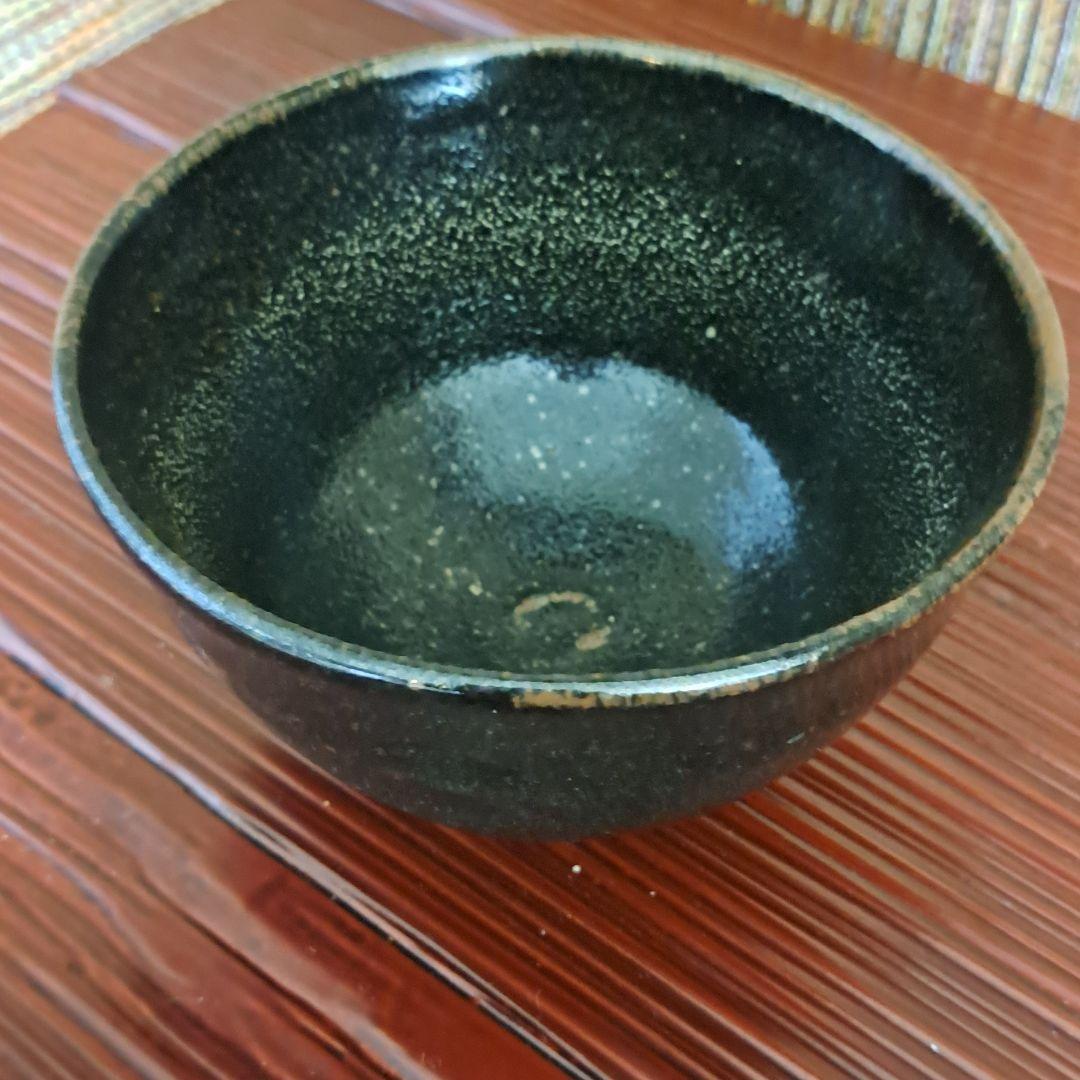 obaba　濱田庄司　浜田庄司　黒釉茶碗です。