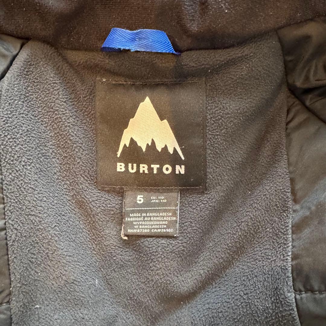 BURTON 子ども用スキーウェア ホワイトレオパード