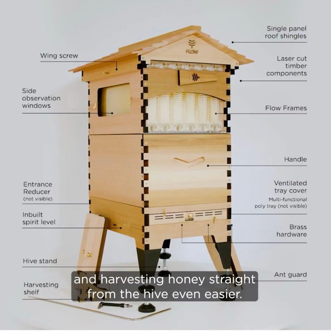 フローハイブ　蜜蜂巣箱 ミツバチ巣箱 蜜蜂飼育箱　ミツバチ飼育箱 ミツバチ養殖