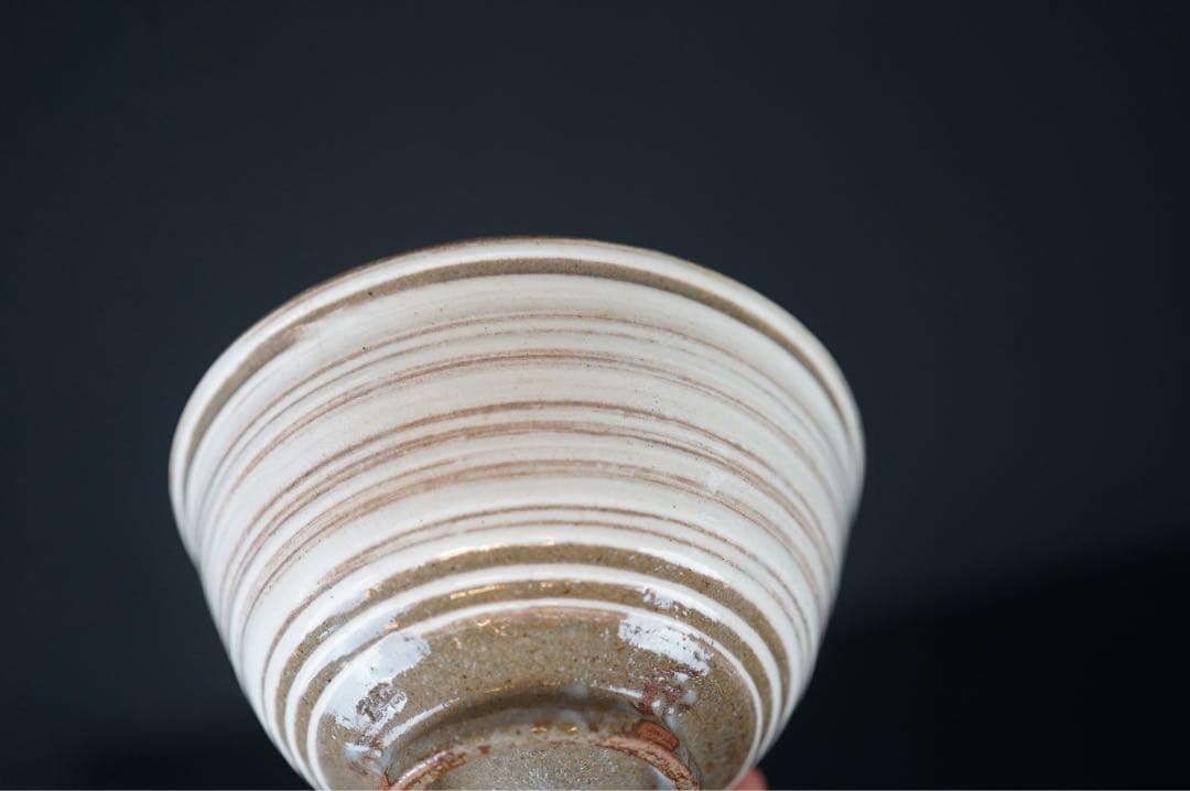 佐藤輝尚 黒石窯 三島暦手 数茶碗 6客 共箱 茶道具