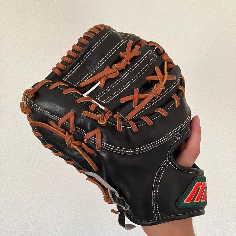 赤ビュー　軟式　ファーストミット　ミズノ　ビューリーグ　オーダー　一般　大人用