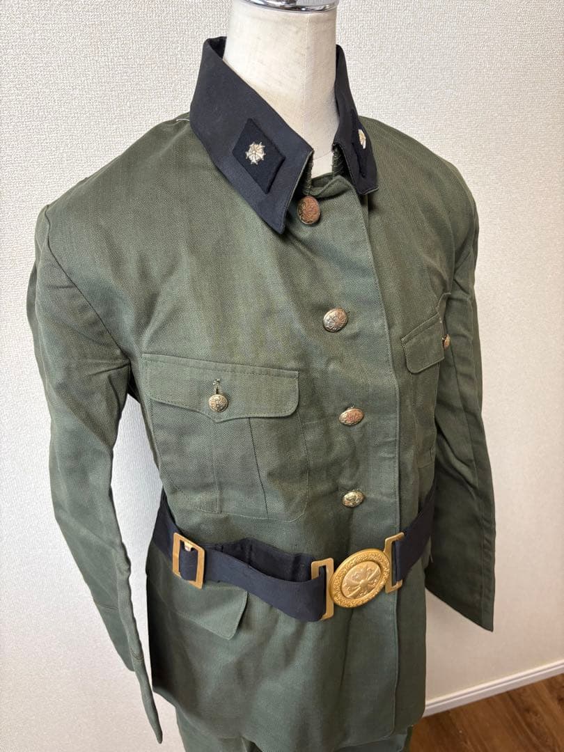 【金庫保管品】戦中　警防団制服上下　未使用品　JAPANVINTAGE
