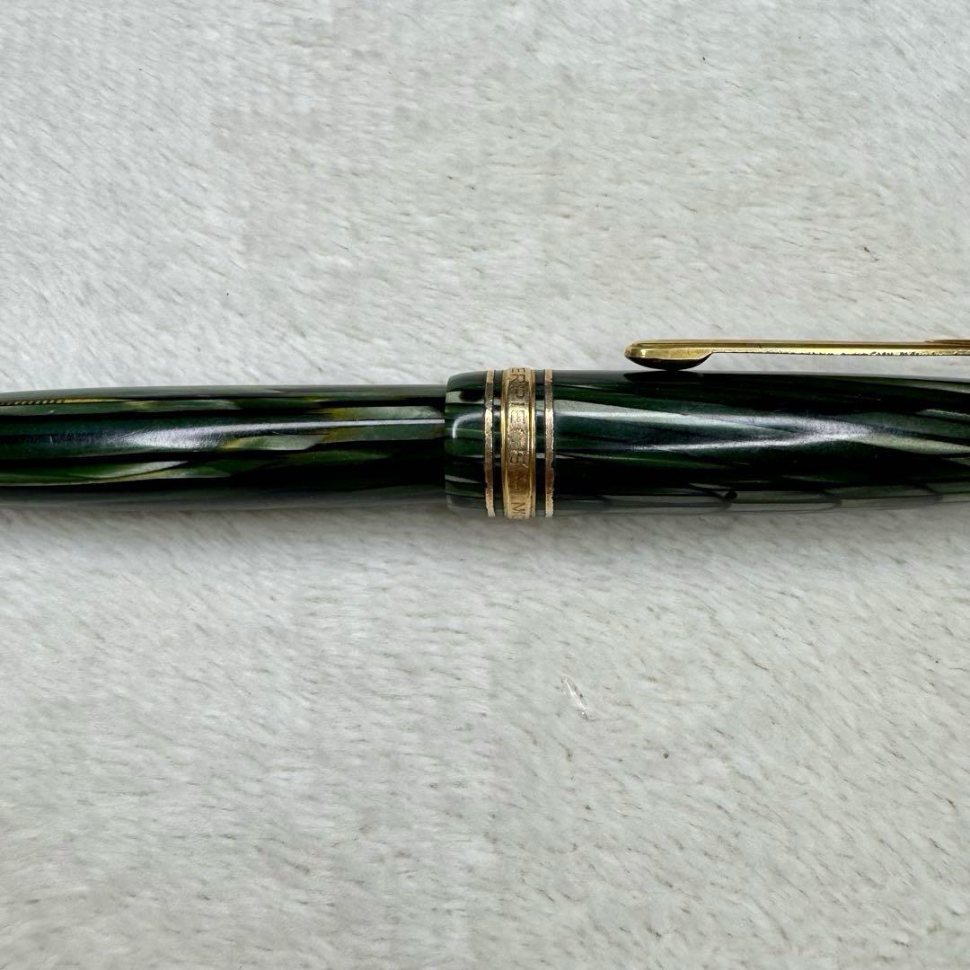 希少☆ モンブラン　マスターピース　万年筆　セルロイド　グリーン　144
