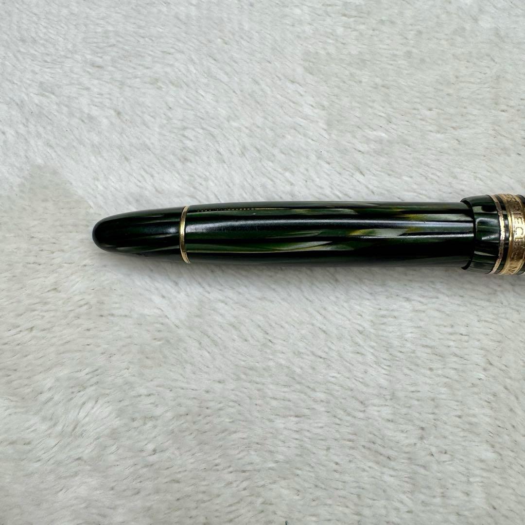 希少☆ モンブラン　マスターピース　万年筆　セルロイド　グリーン　144