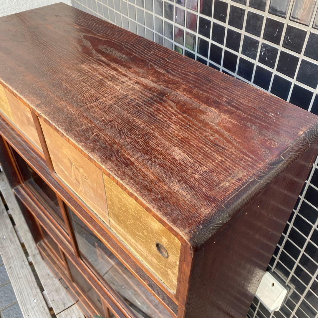 昭和初期 時代物 飾り棚 骨董品 古家具 古民家 下町 インテリア 木製