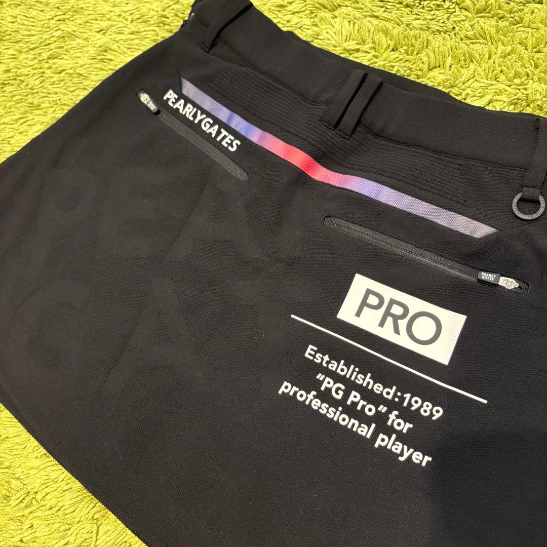 美品！パーリーゲイツ PEARLYGATES スカート ストレッチ ブラック M