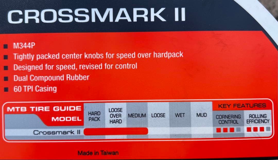 MAXXIS CROSSMARK ll 2.75*2.1チューブ付きセット