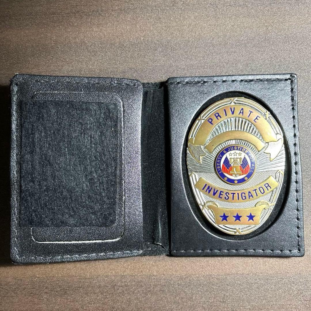 【希少】警察手帳　ポリスバッチ　レプリカ　ボストン社実物ケース付き