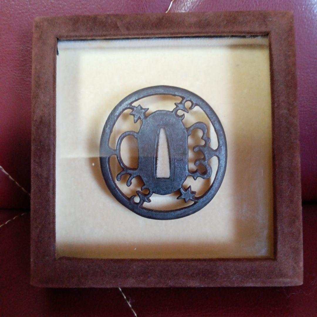 江戸時代　隠れキリシタン　鉄地　鍔